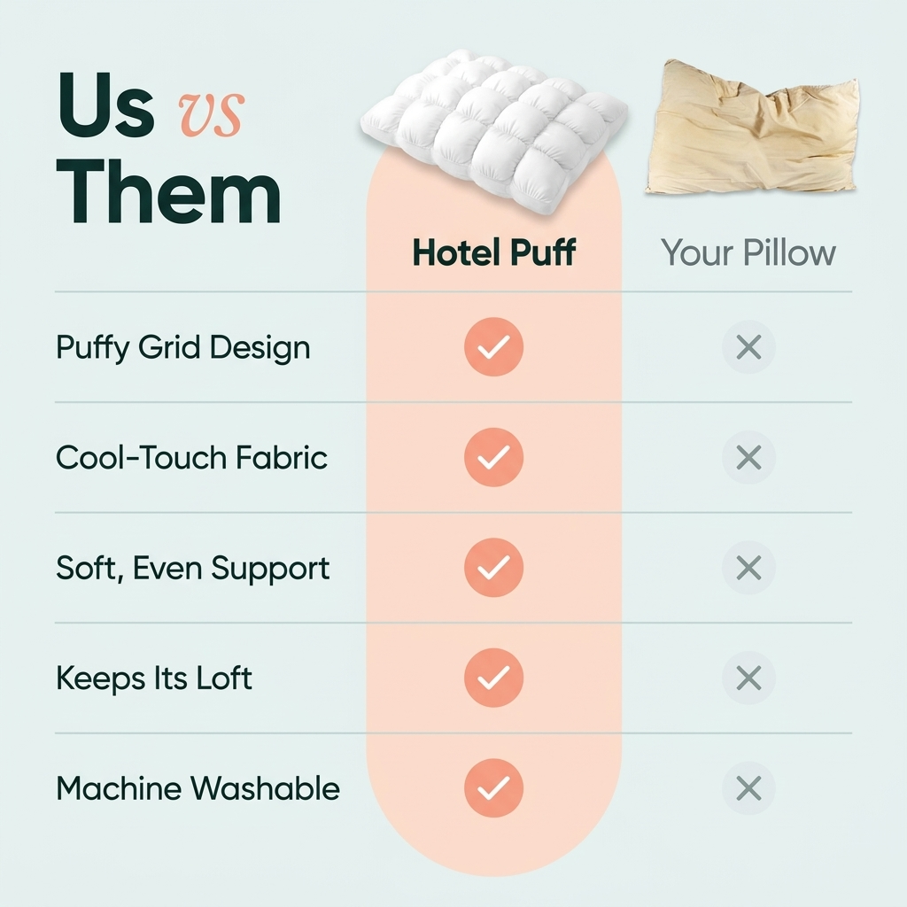 Hotel Puff Pillow